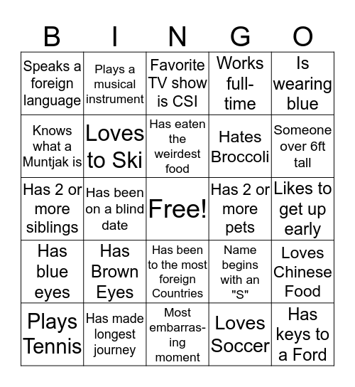 Bingo Card