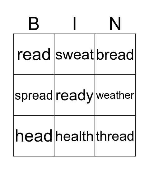 Bingo! Bingo Card