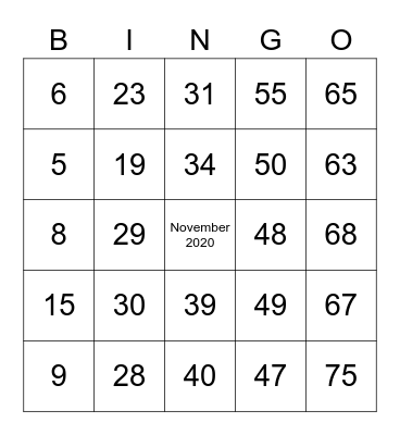 Cedarcroft Television Bingo Card