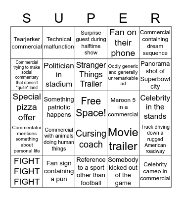 SUPERBINGO Card