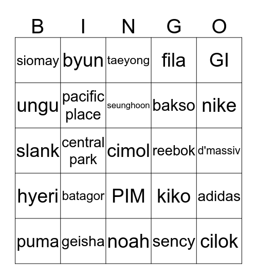bingo live Bingo Card