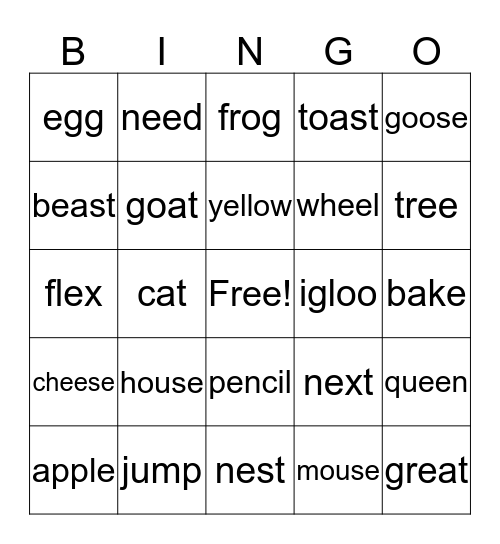 Random BINGO Card