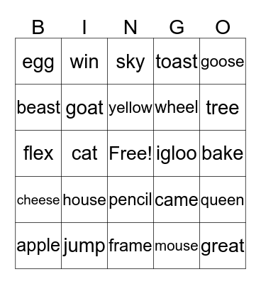 Random BINGO Card