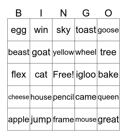 Random BINGO Card
