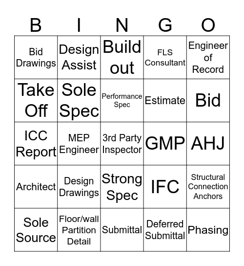 Tech Talk  Bingo Card