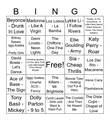 Gills Epic Hen Adventure Bingo Card