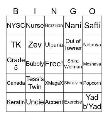 EMME BINGO Card