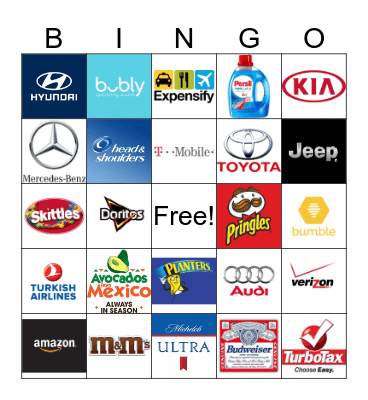 Superbowl 53 Bingo Card