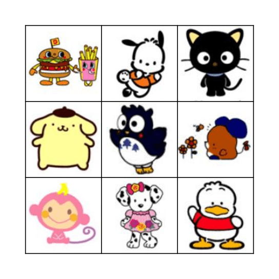 HELLO KITTY Bingo Card