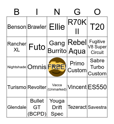 Random All of Them Bingo Card