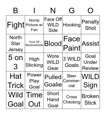 WILD BINGO Card