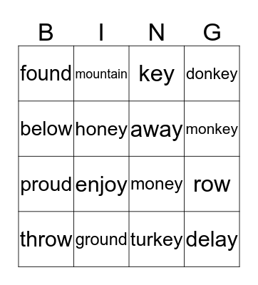 Bingo Card