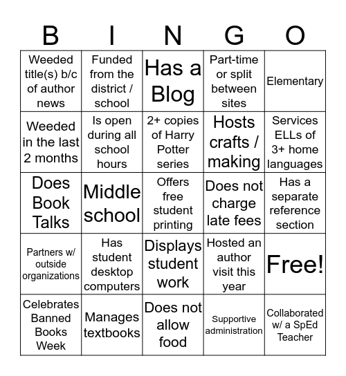 CSLA SR section 2 Meet & Greet Bingo Card