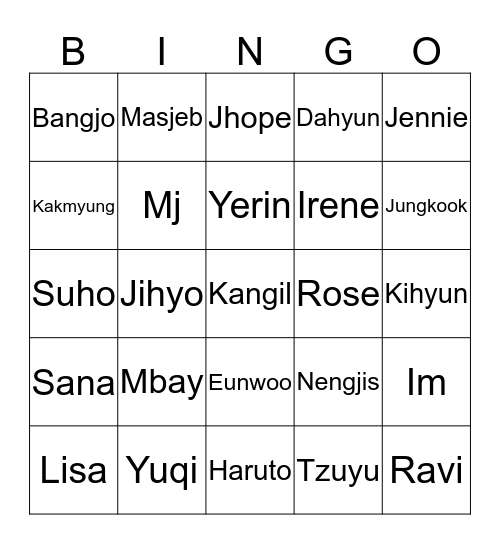 ENAYUQI99 Bingo Card