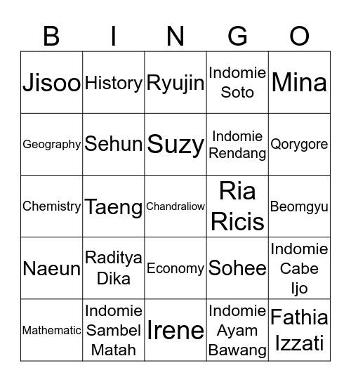 BinGOBLOK Bingo Card