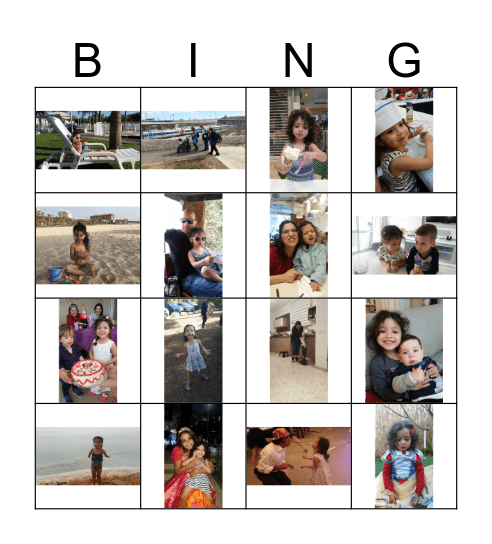 Shani's 4th Birthday! Bingo Card