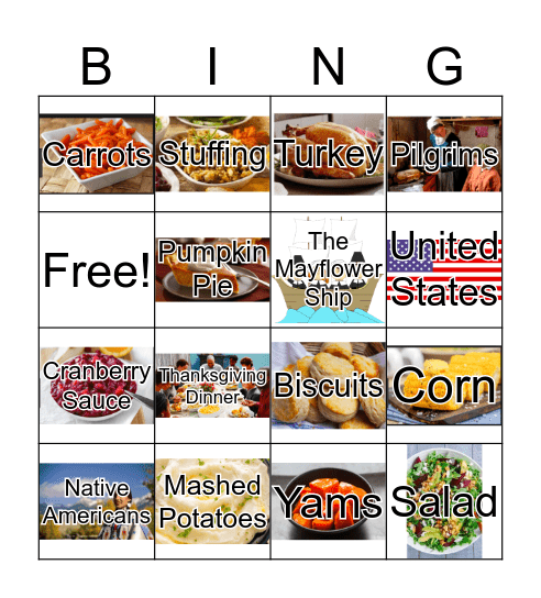 Thanksgiving  Bingo Card