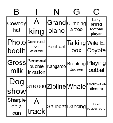 Superbowl Bingo 2019 Bingo Card