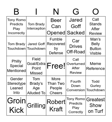 Super Bingo Card