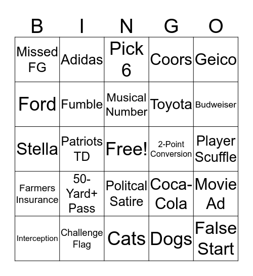 SUPERB OWL BINGO 2019 Bingo Card