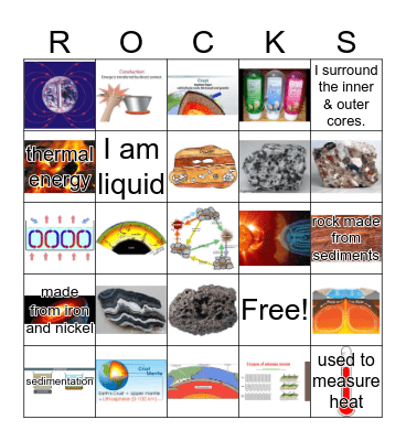Earth Materials  Bingo Card