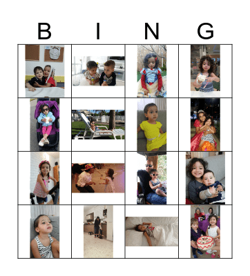 Shani's 4th Birthday! Bingo Card