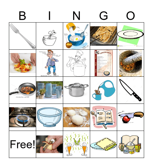 Kochen Bingo Card