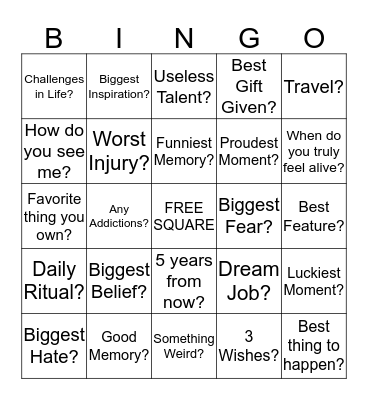 LIFE SKILLS BINGO (1) Bingo Card