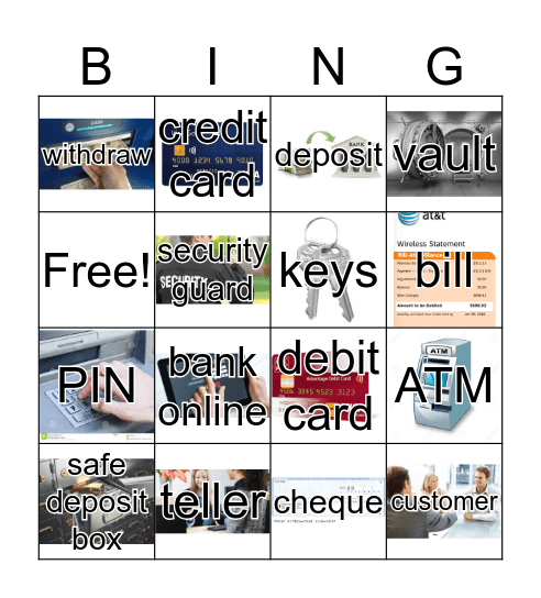 The Bank Bingo Card