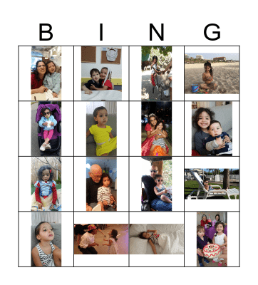 Shani's 4th Birthday! Bingo Card