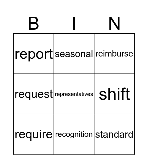 Bingo Card