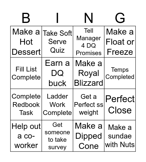 Counter Right Bingo Card