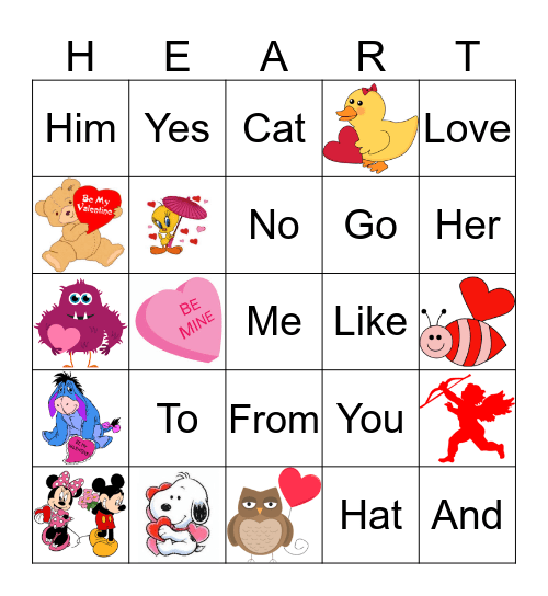 Valentines Day Bingo  Bingo Card