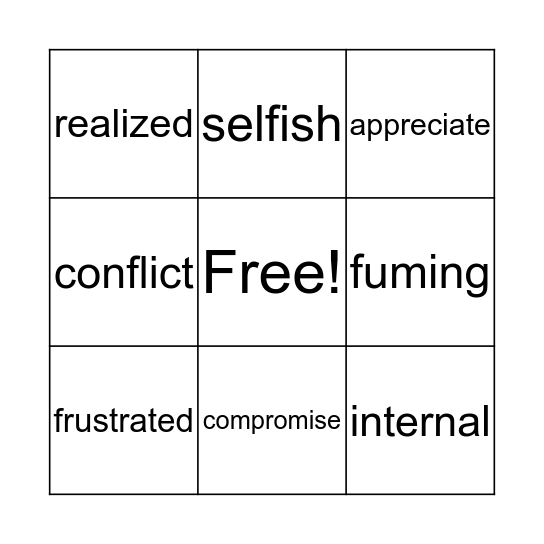 Best Friend Blues Bingo Card