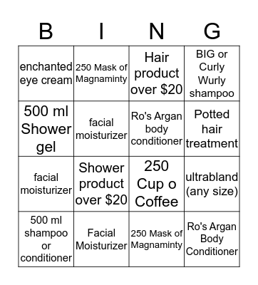 AUR bingo! Bingo Card