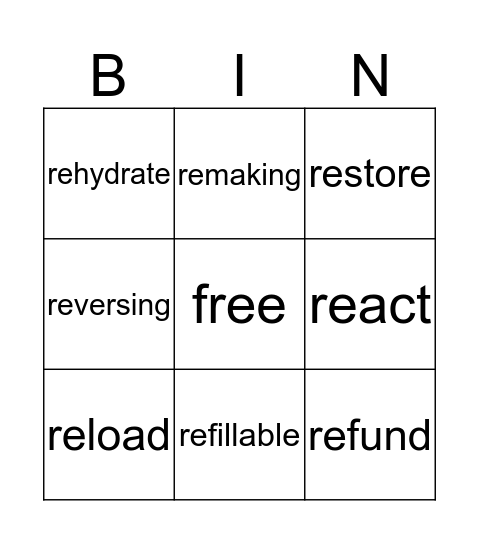 Mia's bingo card  Bingo Card