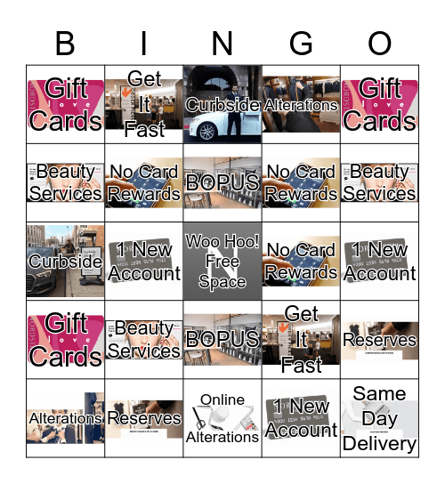 * Love is in the SERVICES * Bingo Card
