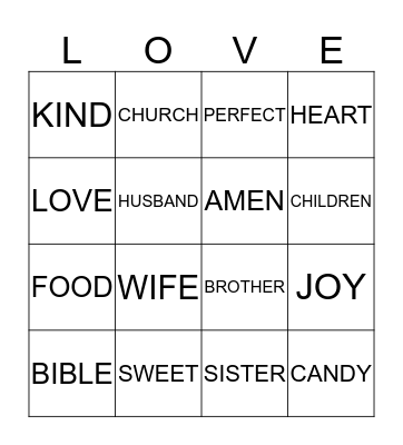 HAPPY VALENTINE'S Bingo Card