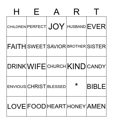 HAPPY VALENTINE'S Bingo Card