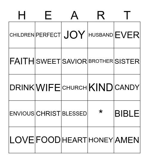 HAPPY VALENTINE'S Bingo Card