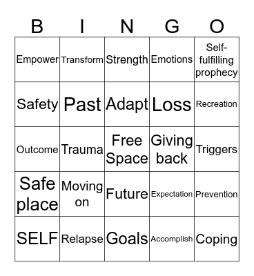 FUTURE Bingo Card