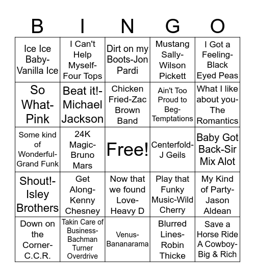 BB16 Party On! Bingo Card