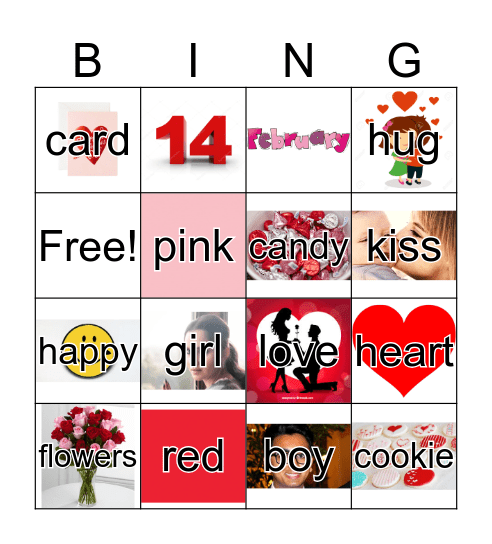 Valentine's Day Bingo Card