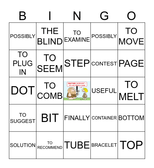 INVENTIONS Bingo Card