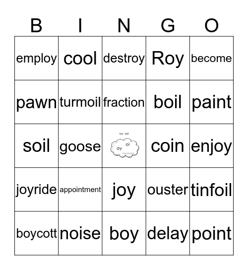 Level 3 Lesson 7 Bingo Card