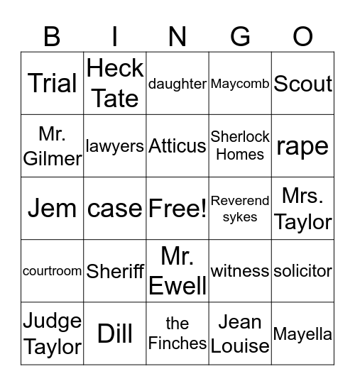 ch. 17 Bingo Card