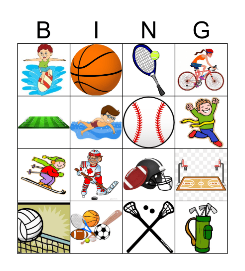 Los Deportes Bingo Card