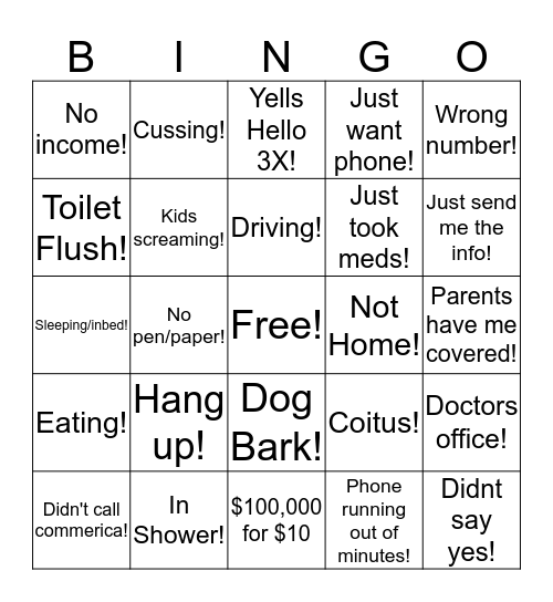 CallShaper Bingo Card