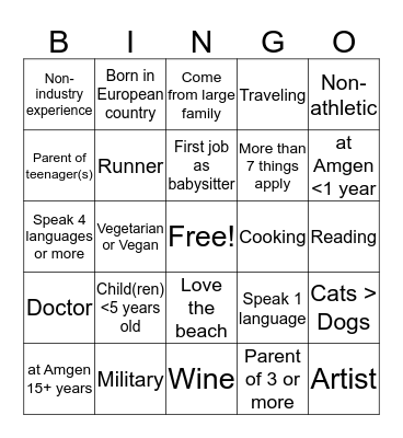 Repatha GMAT Bingo Card