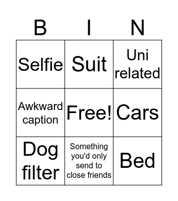 Gossip Gordon Bingo Card